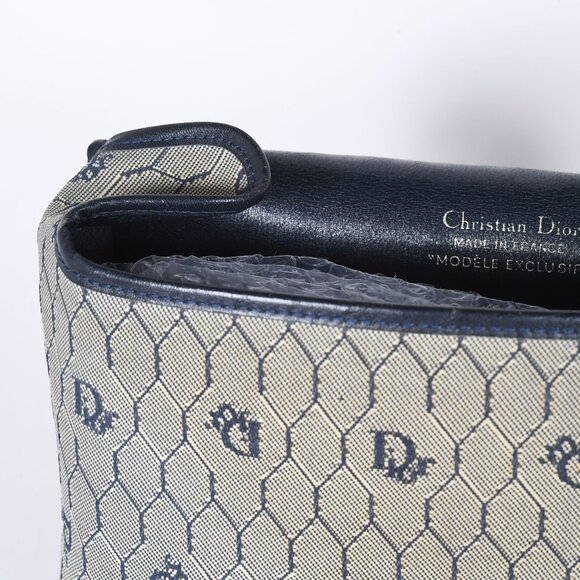 Christian Dior Vintage Honeycomb Logo Mini Crossbody Shoulder Bag - Picture 10 of 14